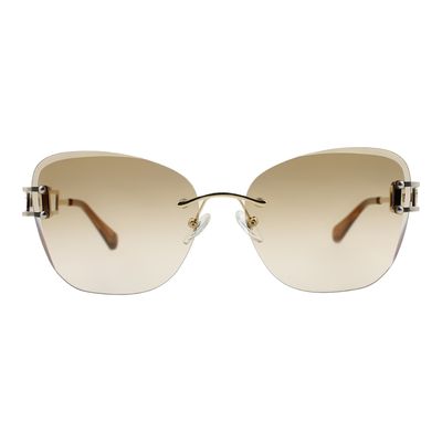 Óculos de Sol Feminino Ivete Sangalo Modelo 3 Peças Dourado