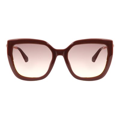 Óculos de Sol Feminino Ivete Sangalo Quadrado Bege