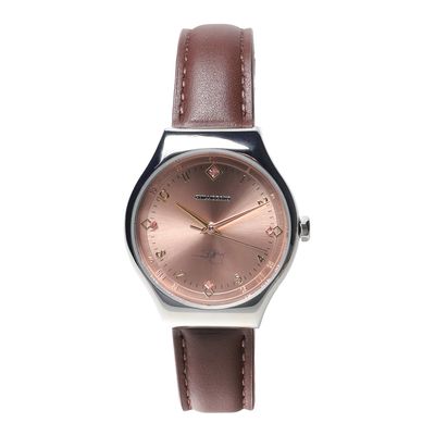 Relógio Analógico Feminino Ivete Sangalo Couro Marrom