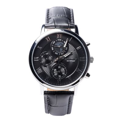 Relógio Analógico Masculino Chilli Beans Couro Multifunção Prata