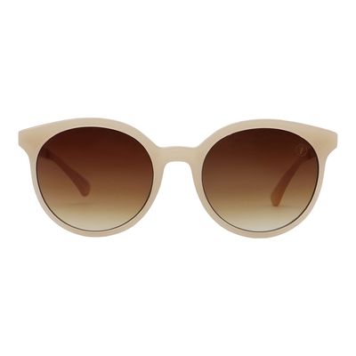 Óculos de Sol Feminino Chilli Beans Redondo Bege