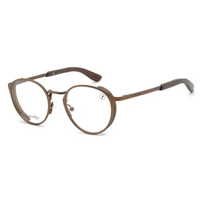Armação Para Óculos de Grau Masculino Rock In Rio Metal Marrom