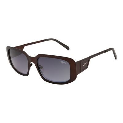 Óculos de Sol Unissex Reebok Quadrado Degradê Marrom