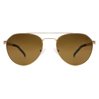 Óculos de Sol Masculino Chilli Beans Redondo Polarizado Dourado