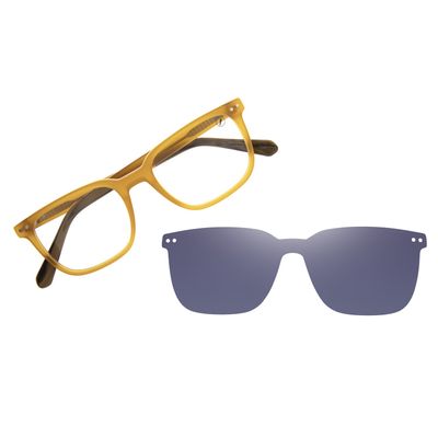 Armação Para Óculos de Grau Masculino Ótica Chilli Beans Multi MT Polarizado Amarelo