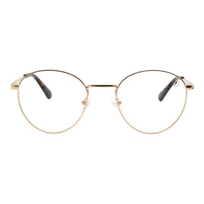 Armação Para Óculos de Grau Unissex Chilli Beans Clássicos Redondo Dourado