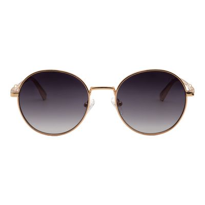 Óculos de Sol Feminino Harry Potter Redondo Degradê Dourado