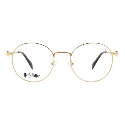 Armação Para Óculos de Grau Unissex Harry Potter Redondo Dourado