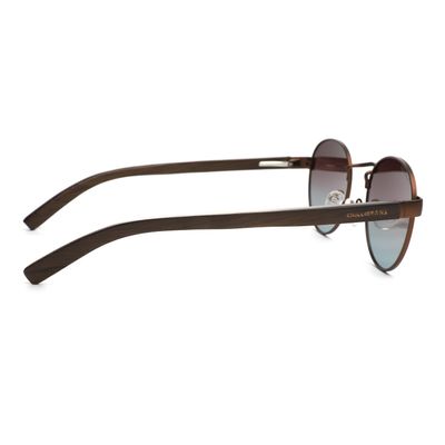 Óculos de Sol Masculino Chilli Beans Redondo Polarizado Degradê Marrom