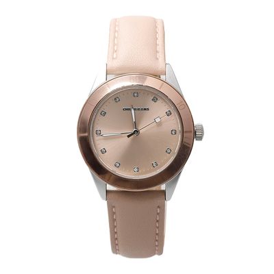 Relógio Analógico Feminino Chilli Beans Couro Rosé