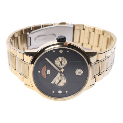 Relógio Analógico Multifunção Masculino Harry Potter Expresso de Hogwarts Dourado