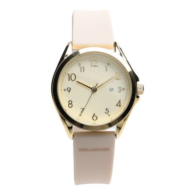 Relógio Analógico Feminino Chilli Beans Esportivo Bege