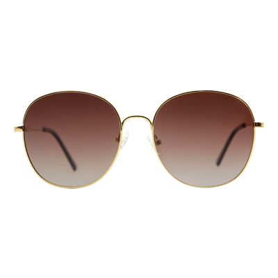 Óculos de Sol Feminino Chilli Beans Redondo Polarizado Degradê Marrom