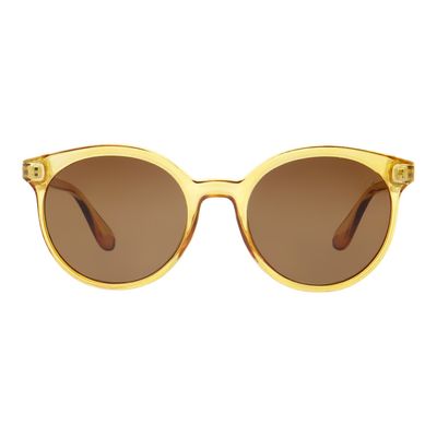 Óculos de Sol Masculino Chilli Beans Redondo Marrom Claro