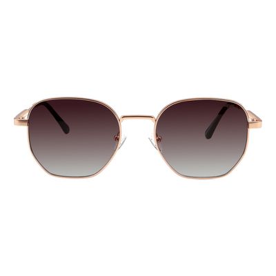 Óculos de Sol Feminino Havaianas Hexagonal Degradê Dourado