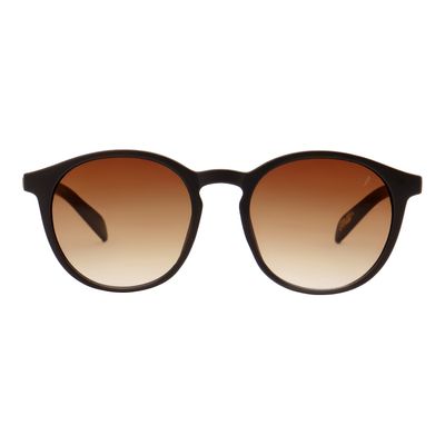 Óculos de Sol Feminino Anitta Redondo Degradê Marrom