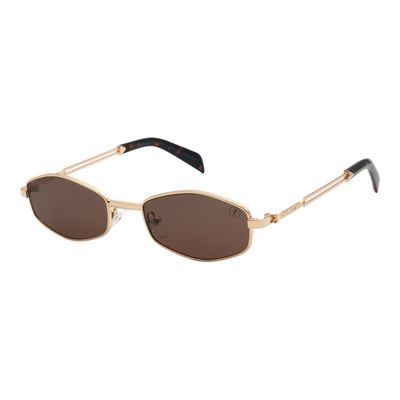 Óculos de Sol Feminino Anitta Casual Dourado