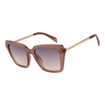 Óculos de Sol Feminino Anitta Quadrado Bege