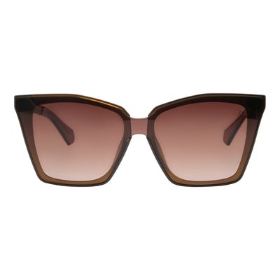 Óculos de Sol Feminino Infinity Quadrado Degradê Marrom