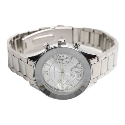 Relógio Analógico Feminino Chilli Beans Metal Multifunção Prata