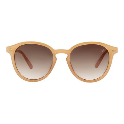 Óculos de Sol Unissex Chilli Beans Redondo Bege