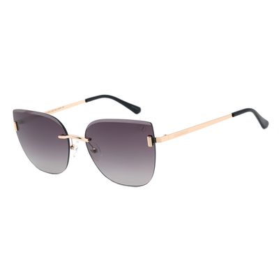 Óculos de Sol Feminino Chilli Beans Quadrado Degradê Dourado