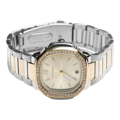 Relógio Analógico Feminino Chilli Beans Cristais Dourado Prata