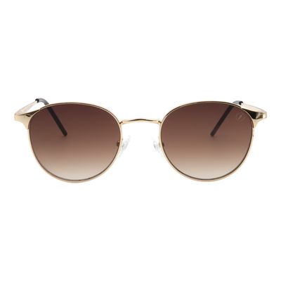 Óculos de Sol Masculino Chilli Beans Redondo Degradê Dourado