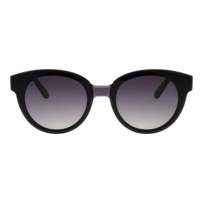 Óculos de Sol Feminino Infinity Redondo Degradê Preto