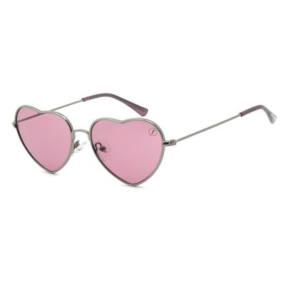 Óculos de Sol Infantil Feminino Chilli Beans Coração Ônix