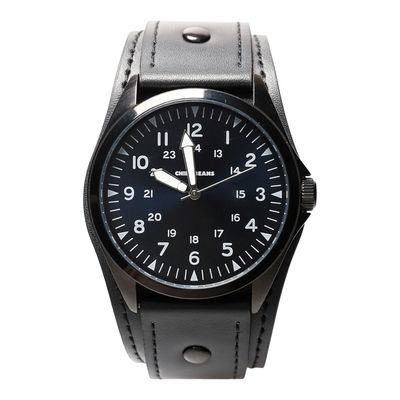 Relógio Analógico Masculino Chilli Beans Couro Preto