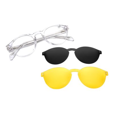 Armação Para Óculos de Grau Feminino Chilli Beans Night Vision Multi Polarizado Transparente