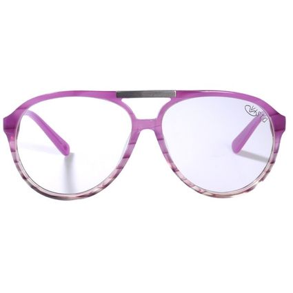 armação para óculos de grau feminino chilli beans ac aviador lilás lv.ac.0064.1212