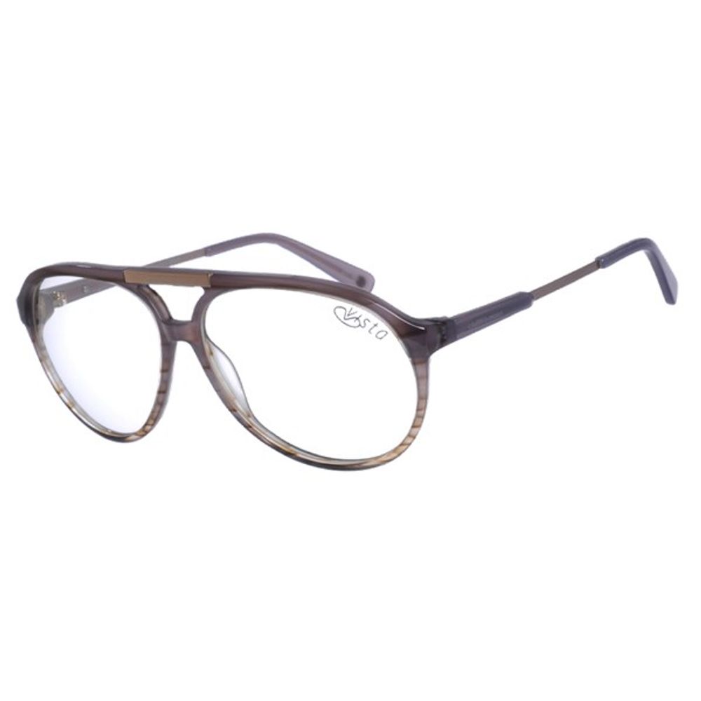 armação para óculos de grau feminino chilli beans ac aviador marrom lv.ac.0064.8888