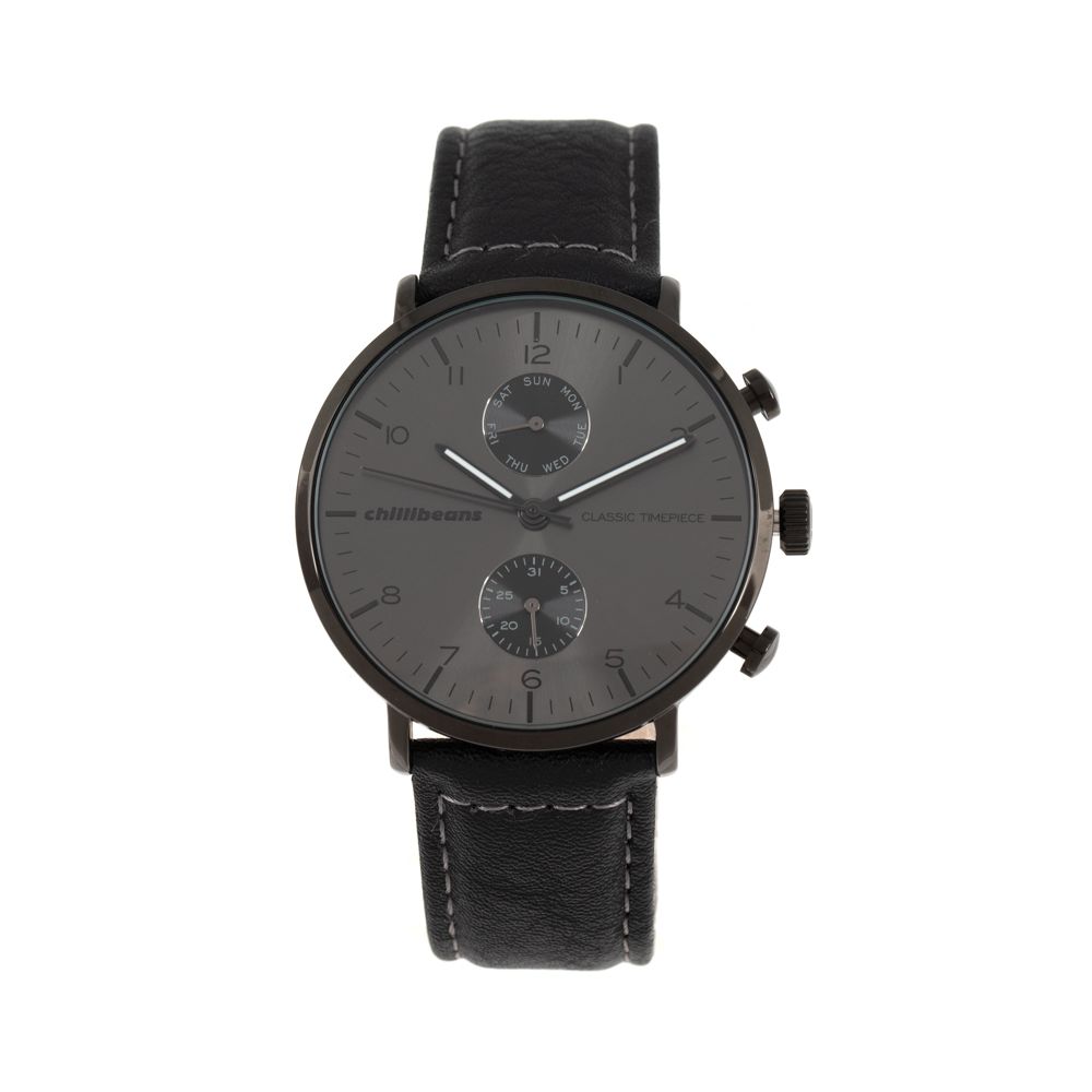 Relógio Analógico Masculino Chilli Beans Couro Preto