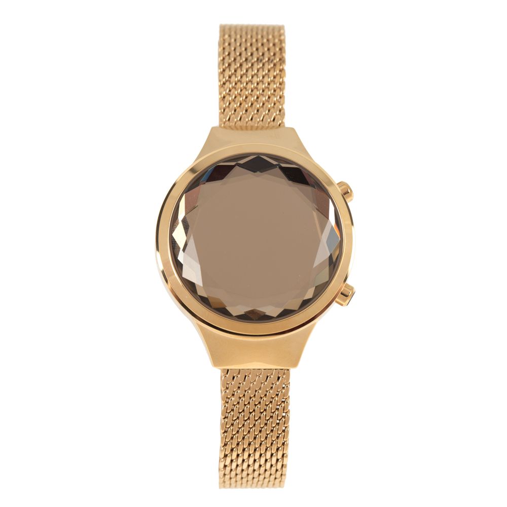 relogio chilli beans digital dourado feminino