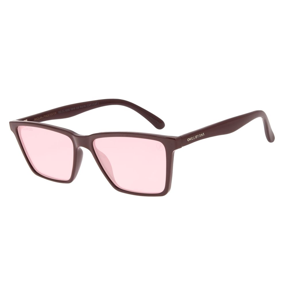 Óculos de Sol Masculino Color Match Ludmilla Bossa Nova Vermelho OC.CL.3205-1616
