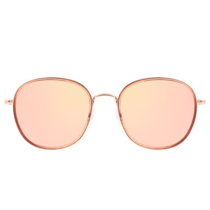 Óculos de Sol Feminino Chilli Beans Redondo Banhado A Ouro Rosé OC.CL.3195-5795.1