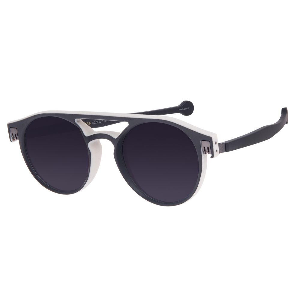 Óculos de Sol Unissex Reverse Redondo Classic Preto OC.CL.3217-0501