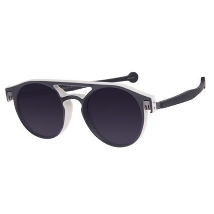 Óculos de Sol Unissex Reverse Redondo Classic Preto OC.CL.3217-0501