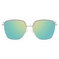 Óculos de Sol Feminino Chilli Beans Quadrado Metal Casual Dourado OC.MT.3086-5421.1