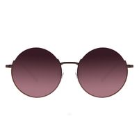 Óculos de Sol Feminino Chilli Beans Redondo Metal Casual Marrom OC.MT.3024-5702.1