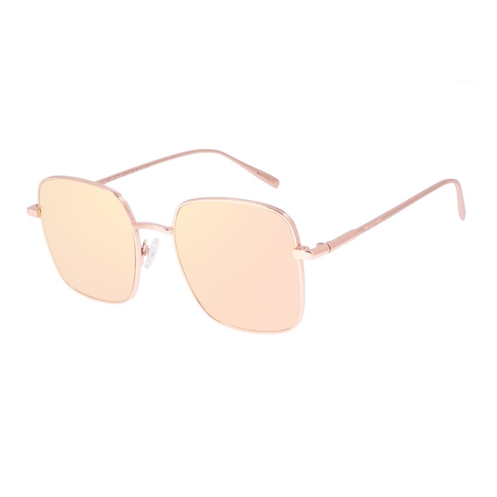 Óculos de Sol Feminino Chilli Beans Quadrado Banhado a Ouro Rosé OC.MT.2975-9595