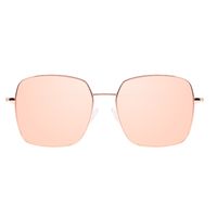 Óculos de Sol Feminino Chilli Beans Quadrado Banhado a Ouro Rosé  OC.MT.3007-9595.1