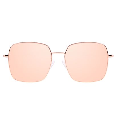 Óculos de Sol Feminino Chilli Beans Quadrado Banhado a Ouro Rosé  OC.MT.3007-9595.1