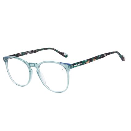 Armação Para Óculos de Grau Feminino Chilli Beans Redondo Azul Claro LV.AC.0704-5906