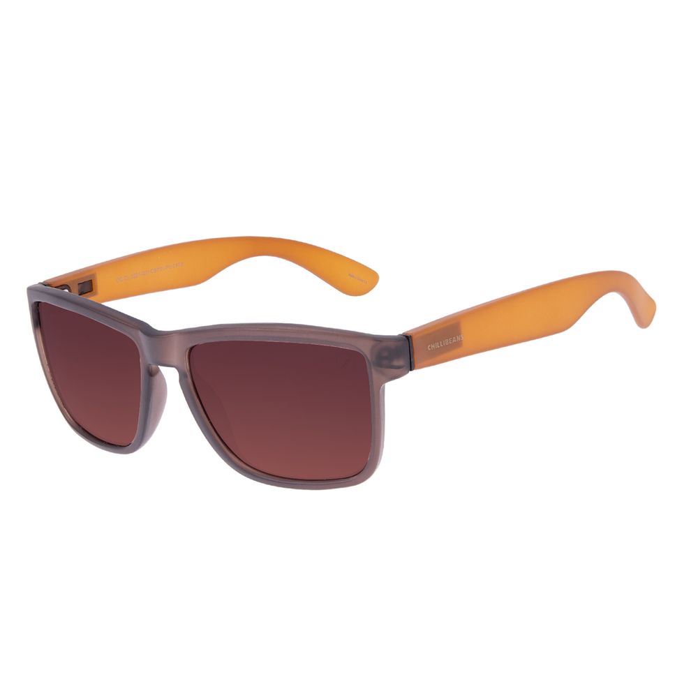 Óculos de Sol Masculino Chilli Beans Bossa Nova 2 Em 1 Marrom