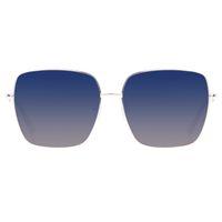 Óculos de Sol Feminino Chilli Beans Quadrado Banhado A Ouro Degradê Azul OC.MT.3127-8321.1