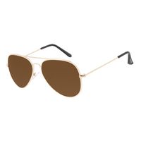 Óculos de Sol Masculino Chilli Beans Aviador Dourado Polarizado OC.MT.3096-0221