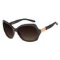 Óculos de Sol Feminino Chilli Beans Essential Quadrado Oversized Polarizado Marrom Escuro OC.CL.3262-5747